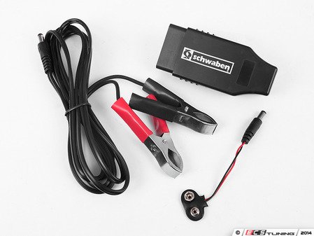 ES#2748866 - 006306SCH01A - Memory Saver Kit - Maintain your vehicle radio, seat and other presets by plugging this tool into the OBD II port and attaching a 9 volt battery or 12 volt source while battery is removed from the car. - Schwaben - Audi BMW Volkswagen Mercedes Benz MINI Porsche