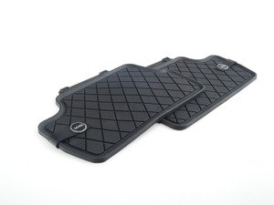ES#5390214 - 51475B50A84 - Essentials Rear Rubber Factory Floor Mats Set Black - Priced As Set  - Replace or upgrade to factory MINI mats - Genuine MINI - MINI