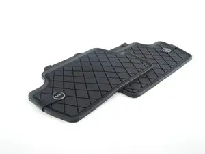 Essentials Rear Rubber Factory Floor Mats Set Black - Priced As Set 