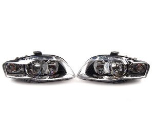 ES#2770924 - 8E0941004BKKT - Euro Halogen Headlight Set  - Upgrade to the European style housings without the amber indicator - Automotive Lighting - Audi