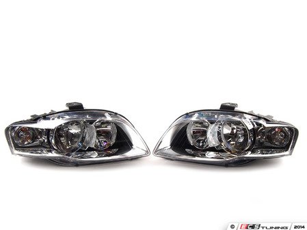 ES#2770924 - 8E0941004BKKT - Euro Halogen Headlight Set  - Upgrade to the European style housings without the amber indicator - Automotive Lighting - Audi