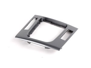 ES#86996 - 51168234724 - Center Console Trim - Gray Gloss - (NO LONGER AVAILABLE) - Keep your interior looking like new - Genuine BMW - BMW
