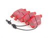 ES#2765329 - DP31510Ckt - RedStuff Performance Brake Pad Kit - High performance street pad featuring Kevlar technology, includes front and rear pads - EBC - Audi