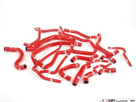 ES#2782198 - FMKCMK7RED - Silicone Coolant Hose Kit - Red - A set of silicone coolant hoses for the VW Golf MK7 GTi 2.0TSI engine. - Forge - Volkswagen