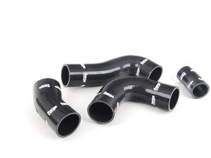 ES#2782194 - FMKTMK7BLK - 4 Piece Silicone Turbo Hose Kit - Black - Beauty and durability in a convenient set - Forge - Volkswagen