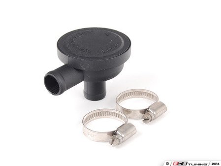 ES#2804310 - 06A129101DKT1 - Pressure Control Valve (PCV) - (19mm) - Located on the intake hose leading to the turbo inlet. Includes hose clamps - Assembled By ECS - Audi Volkswagen