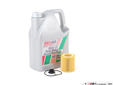 ES#2794861 - 11427640862KT3 - Oil Service Kit - Includes Pentosin synthetic engine oil, filter with o-ring, and drain plug with o-ring - Assembled By ECS - 