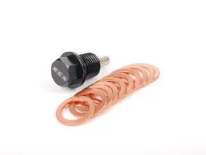 Magnetic Oil Drain Plug - With 10 Copper Washers 