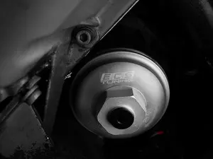  Billet Aluminum Oil Filter Housing - Silver Anodized