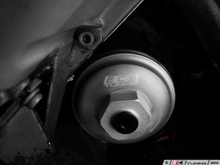 ES#2804145 - 004673ECS01-02 -  Billet Aluminum Oil Filter Housing - Silver Anodized - Upgrade to a more durable and attractive, billet oil filter housing - ECS - Audi Volkswagen