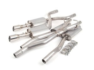 ES#3106950 - 140100 - Performance Cat-Back Exhaust System - 2" stainless steel with dual 3.19" polished stainless tips - Borla - Audi