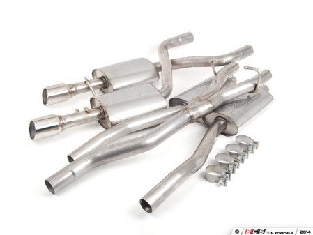 ES#3106950 - 140100 - Performance Cat-Back Exhaust System - 2" stainless steel with dual 3.19" polished stainless tips - Borla - Audi