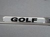 ES#2684412 - 5G0071801 - Golf License Plate Frame - Polished - Stainless steel plate frame featuring the Golf script - Genuine Volkswagen Audi - Volkswagen