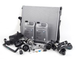 ES#2608753 - 17113400013KT - ECS Cooling System Refresh Kit - Level 3 - The ultimate cooling refresh kit - with aftermarket components, including an ECS Aluminum Pulley and featuring a GEBA water pump - Assembled By ECS - BMW