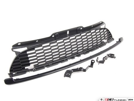 ES#2145272 - 63132211049 - Front JCW Grille W/ Brackets - (NO LONGER AVAILABLE) - For the install or vehicles with rally lights - Genuine MINI - 