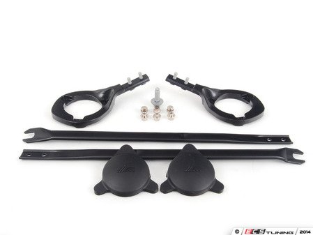 ES#2795110 - 51618051973KT1 - OEM Strut Bar Kit - (NO LONGER AVAILABLE) - Utilizing OEM 1M components plus ECS Tuning machined finish cap nuts - Assembled By ECS - 
