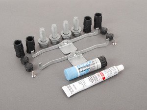 ES#2593769 - 4D0698647KT4 - Front Pad & Rotor Installation Kit - Includes necessary hardware to service front caliper components - Genuine Volkswagen Audi - Audi