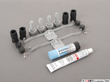 ES#2593769 - 4D0698647KT4 - Front Pad & Rotor Installation Kit - Includes necessary hardware to service front caliper components - Genuine Volkswagen Audi - Audi