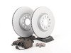 ES#2593916 - 1K0615301AAKT5 - Front Brake Service Kit - Featuring ECS V5 rotors and ECS DD23 ceramic brake pads. - Assembled By ECS - Audi