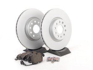 ES#2594016 - 40454104KT2 - Front & Rear Brake Service Kit - Featuring ECS V5 rotors and ECS DD23 ceramic pads. - Assembled By ECS - Audi