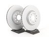 ES#2593916 - 1K0615301AAKT5 - Front Brake Service Kit - Featuring ECS V5 rotors and ECS DD23 ceramic brake pads. - Assembled By ECS - Audi