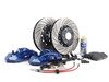 ES#2804295 - 004038ECS01KT - Front 6-Piston Big Brake Kit (382x36mm) - Upgrade to blue 6-piston F10 M5 calipers, ECS 2-piece rotors, and stainless steel brake lines. Includes fluid and all hardware. - ECS - BMW
