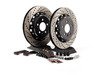 ES#2765775 - 001423ECS01AKT6 -  Performance Rear Brake Service Kit - Featuring ECS Stage 1 - 2-piece cross drilled and slotted rotors with ECS EP24 Enthusiast Performance pads - Assembled By ECS - Volkswagen
