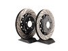 ES#2765775 - 001423ECS01AKT6 -  Performance Rear Brake Service Kit - Featuring ECS Stage 1 - 2-piece cross drilled and slotted rotors with ECS EP24 Enthusiast Performance pads - Assembled By ECS - Volkswagen