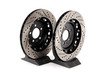 ES#2765775 - 001423ECS01AKT6 -  Performance Rear Brake Service Kit - Featuring ECS Stage 1 - 2-piece cross drilled and slotted rotors with ECS EP24 Enthusiast Performance pads - Assembled By ECS - Volkswagen