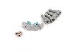 ES#2765795 - 1J0615301AAKT22 - Performance Rear Brake Service Kit (256x22) - Featuring ECS V5 cross drilled and slotted rotors and ECS EP24 Enthusiast Performance pads. Includes hardware. - Assembled By ECS - Volkswagen