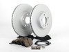 ES#2777485 - 34116793244KT7 - Front Brake Service Kit  - Featuring ECS V5 coated rotors and ECS DD23 "Daily Driver" ceramic pads. - Assembled By ECS - BMW