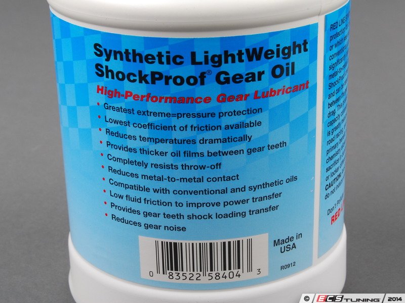 Redline 58404 Shockproof Gear Oil (75W140) 1 Quart