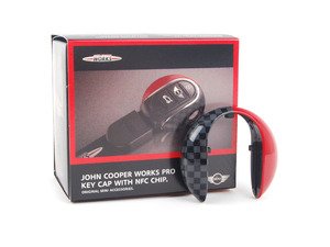 ES#2714979 - 82292353329 - Key Cap - JCW Pro Checkered - (NO LONGER AVAILABLE)  - Snaps into place to add style to your MINI key fob with NFC Chip   NLA See ES#4003731 for option - Genuine MINI - 