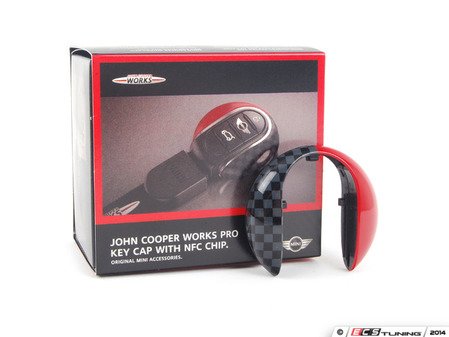 ES#2714979 - 82292353329 - Key Cap - JCW Pro Checkered - (NO LONGER AVAILABLE)  - Snaps into place to add style to your MINI key fob with NFC Chip   NLA See ES#4003731 for option - Genuine MINI - 
