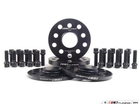 ES#2827216 - 009478ECS03KT - Golf R Flush Kit - Black Bolts - Bring your stock wheels to the "flush" position - ECS - Volkswagen