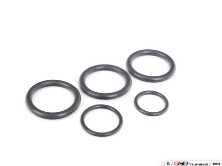 ES#2804551 - N90560701KT - Cylinder Head Coolant Pipe O-Ring Kit - Includes all O-rings for the cylinder head coolant pipe - Assembled By ECS - Audi