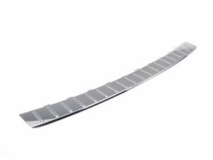 ES#1914533 - 7P6807787A2ZZ - Rear Bumper Protection Plate - Chrome - Replace your chipped or scratched rear bumper applique - Genuine Volkswagen Audi - Volkswagen