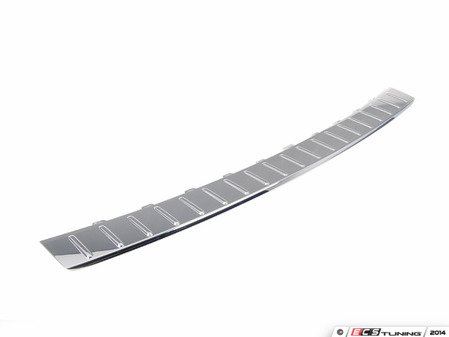 ES#1914533 - 7P6807787A2ZZ - Rear Bumper Protection Plate - Chrome - Replace your chipped or scratched rear bumper applique - Genuine Volkswagen Audi - Volkswagen