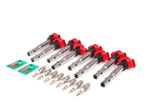 ES#2561478 - 06E905115EKT4 - Ignition Service Kit - Includes eight OE coils and Bosch spark plugs - Assembled By ECS - Audi