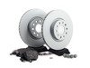 ES#2996276 - 1K0698301AAKT7 - Front Brake Service Kit (312x25) - Featuring Meyle rotors and ECS DD23 ceramic brake pads. - Assembled By ECS - Volkswagen