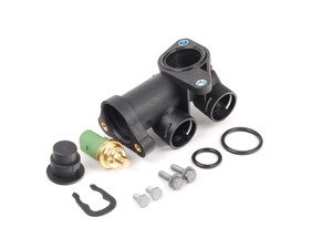 ES#2804122 - 058121132KT1 - Cooling Flange Replacement Kit - Cure the common coolant leak coming from the back of your engine compartment - Assembled By ECS - Audi