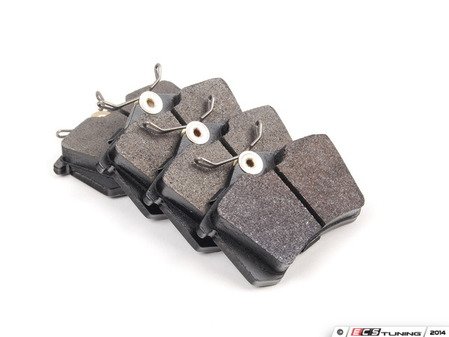 ES#3538354 - 025997ECS0673KT - Performance Rear Brake Service Kit (256x22) - Featuring ECS V5 Slotted rotors and ECS EP24 Enthusiast Performance pads - Assembled By ECS - Audi Volkswagen