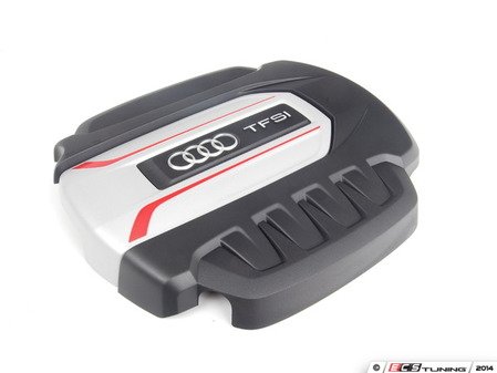 ES#2742915 - 06K103925E - S3 Engine Cover - Includes Audi rings and connector bushings - Genuine Volkswagen Audi - Audi