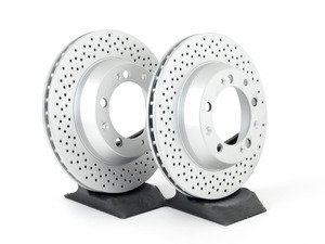 ES#2538414 - 99335204102K - Rear Brake Rotors - Pair 11.77" (299mm) - Rear axle fitment - Both left and right - Meyle - Porsche