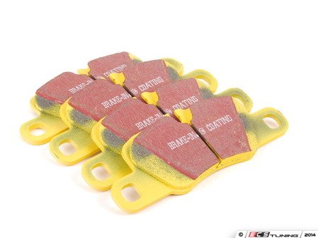 ES#2153455 - DP41858R - YellowStuff Performance Brake Pad Set - A race-quality pad that can be used on the track or on the street - EBC - Porsche