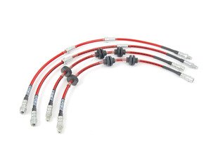 ES#2684729 - 002567ECSKT - Exact-Fit Stainless Steel Brake Lines - Complete Kit - DOT-compliant kit to improve pedal feel in your vehicle. - ECS - BMW