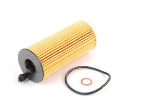 ES#2537115 - 11428507683 - Oil Filter Kit - Includes filter, O-ring, and copper washer. - Genuine BMW - BMW