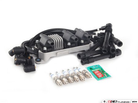 ES#2538561 - 09485KT1 - Ignition Service Kit - Stage 2 - Includes plug wires,spark plugs, and ignition coil - Assembled By ECS - Audi