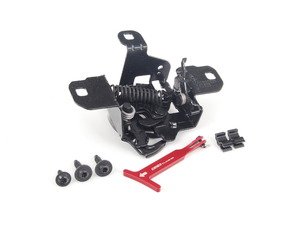 ES#2807041 - 004200ECS01KT1 - Hood Release Kit - with Red billet aluminum release rod - The most common failure points in your hood release system - Assembled By ECS - 