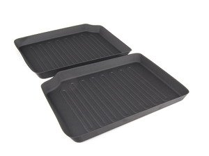 ES#2530954 - 82112290556 - Rear Floor Mat Liners Black - Set - All Weather Floor Mats - Genuine MINI - MINI